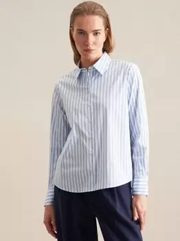 Рубашка-Блузка в полоску Seidensticker, голубой