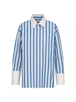 Рубашка-Блузка в полоску Seidensticker, синий