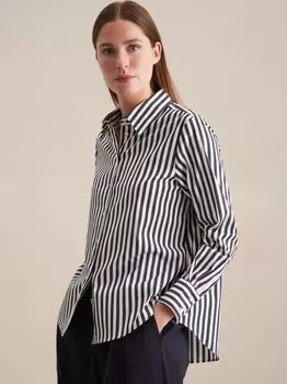 Рубашка-Блузка в полоску Seidensticker, синий