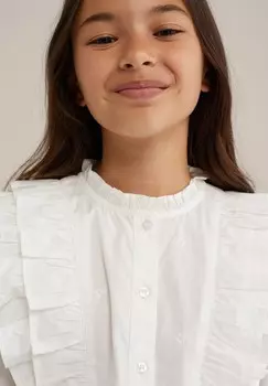 Рубашка-блузка WE Fashion, белый
