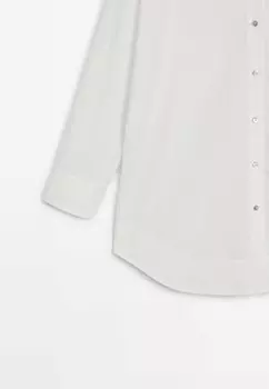 Рубашка-блузка WITH DOUBLE HEM Massimo Dutti, белый