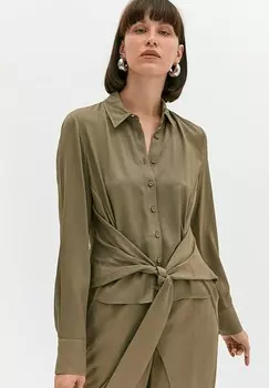 Рубашка-блузка WITH FRONT KNOT DETAIL Rue les crateurs, хаки