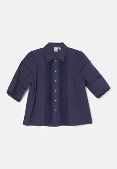 Рубашка-блузка YASMELINA YAS, темно-синий