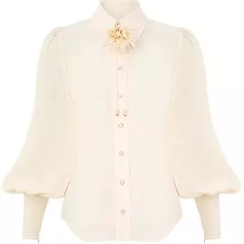 Рубашка-блузон Zimmermann, Cream