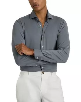 Рубашка Bobby Cutaway с пуговицами спереди REISS, синий