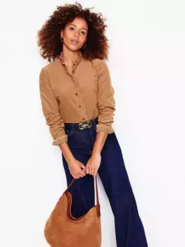 Рубашка Boden Phoebe Corduroy, кэмел