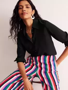 Рубашка Boden Sienna Silk, черный