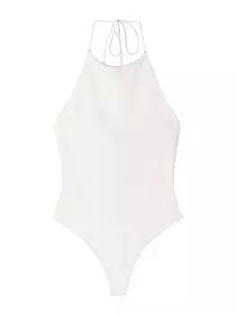 Рубашка-боди Bershka, белый