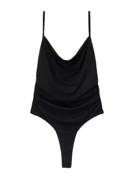 Рубашка-боди Bershka, черный