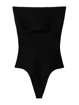 Рубашка-боди Bershka, черный