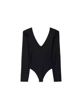 Рубашка-боди Bershka, черный