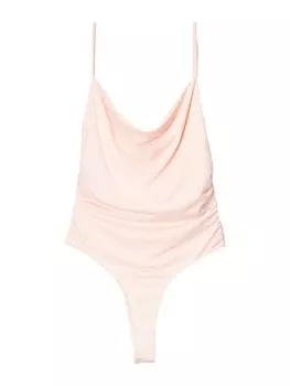 Рубашка-боди Bershka, цвет Pastel pink