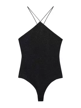 Рубашка-боди MANGO XLUXE, черный