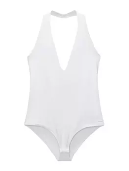 Рубашка-боди Pull&Bear, белый
