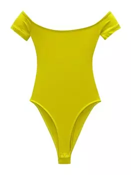 Рубашка-боди Pull&Bear, цвет Lime