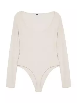 Рубашка-боди Trendyol, серый