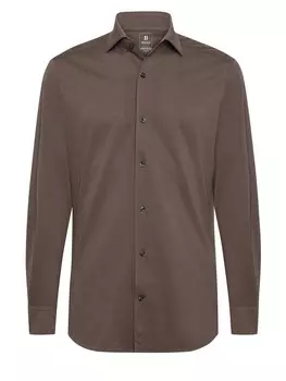 Рубашка Boggi Milano Regular fit Button Up, коричневый