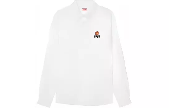 Рубашка Boke Flower Series унисекс белая Kenzo, белый