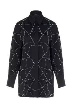 Рубашка большого размера Baguette Stone Nocturne, черный