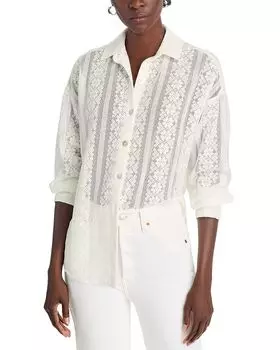 Рубашка большого размера «чистая» Bella Dahl, слоновая кость/кремовый