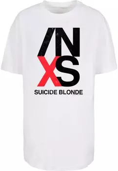 Рубашка большого размера Merchcode INXS - X Tour, белый