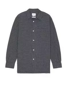 Рубашка большого размера в клетку mo Norse Projects, синий