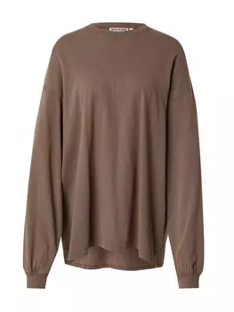 Рубашка большого размера WEEKDAY Lindy, коричневый