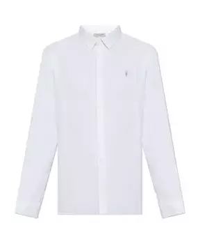 Рубашка боярышника Allsaints, белый