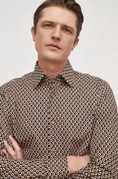 Рубашка Boss, бежевый