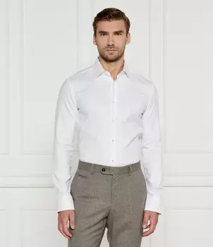 Рубашка BOSS BLACK H-HANK Slim Fit, белый
