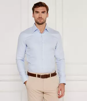 Рубашка BOSS BLACK H-HANK Slim Fit, небесно-голубой