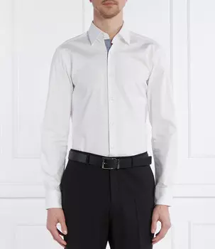 Рубашка BOSS BLACK H-HANK Slim Fit easy iron, белый