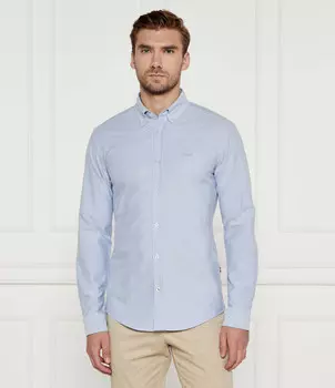 Рубашка BOSS BLACK H-ROAN Slim Fit, небесно-голубой
