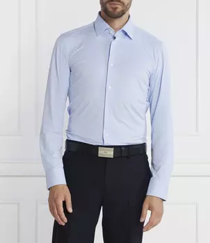 Рубашка BOSS BLACK P-HANK-kent-C1-222 Slim Fit, небесно-голубой