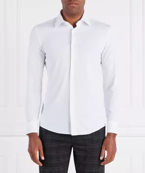 Рубашка BOSS BLACK P-HANK-kent-C1-222 Slim Fit, белый