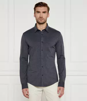 Рубашка BOSS BLACK P-ROAN-kent Slim Fit, цвет grafite