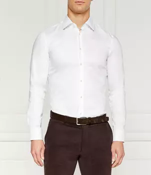 Рубашка BOSS BLACK Slim Fit, белый