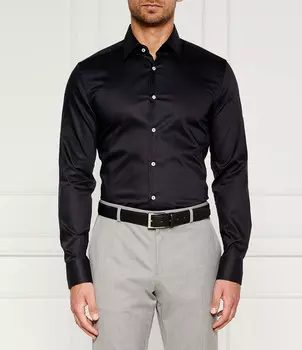 Рубашка BOSS BLACK Slim Fit, темно-синий