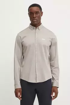 Рубашка Boss Green, бежевый