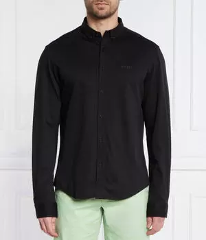 Рубашка Boss Green Regular Fit, черный