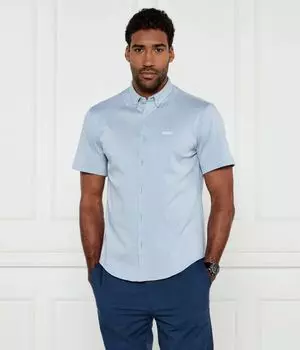 Рубашка Boss Green Regular Fit, голубой
