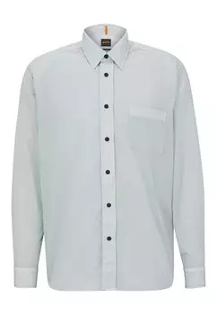Рубашка BOSS LAMBINI Relaxed Fit, светло-серый