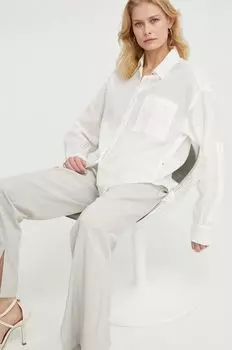 Рубашка Boss Orange, бежевый