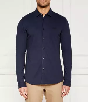 Рубашка BOSS ORANGE Mysoft_2 Slim Fit, темно-синий