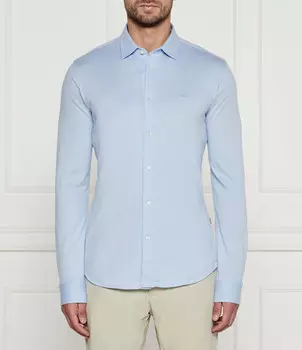 Рубашка BOSS ORANGE Mysoft Slim Fit, небесно-голубой