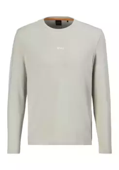 Рубашка BOSS ORANGE с длинными рукавами "TChark" и надписью-логотипом, бежевый