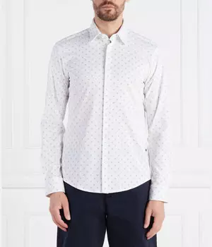Рубашка Boss P-Roan-Kent Slim Fit, белый