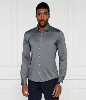 Рубашка Boss P-Roan-Kent Slim Fit, серый