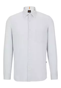 Рубашка BOSS REMITON Regular Fit, светло-серый