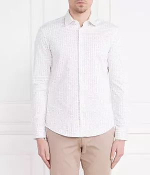 Рубашка Boss Roan_f Slim Fit, белый